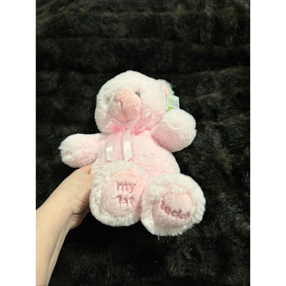 Aurora Ebba My First Teddy Pink Plush Figure NEW Stuffed Animal